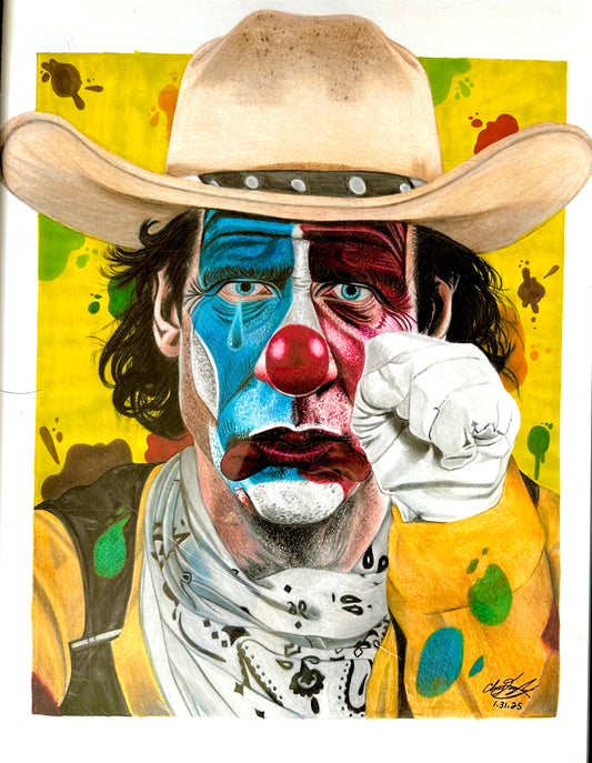 “Me More Cowboy” Rodeo Clown Portrait